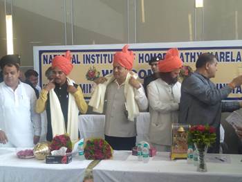  Minister of Ayush visits National Institute of Homoeopathy at Narela