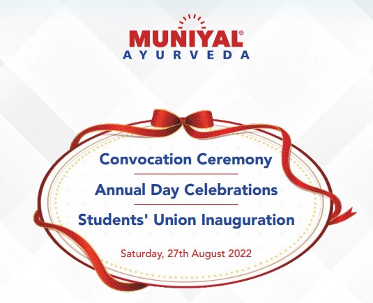  Convocation, Annual day of Muniyal Institute of Ayurveda Medical Sciences on Aug 27