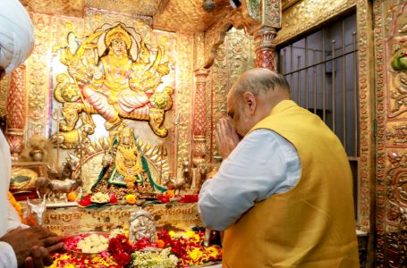 Shah visits Meldi Mataji Temple