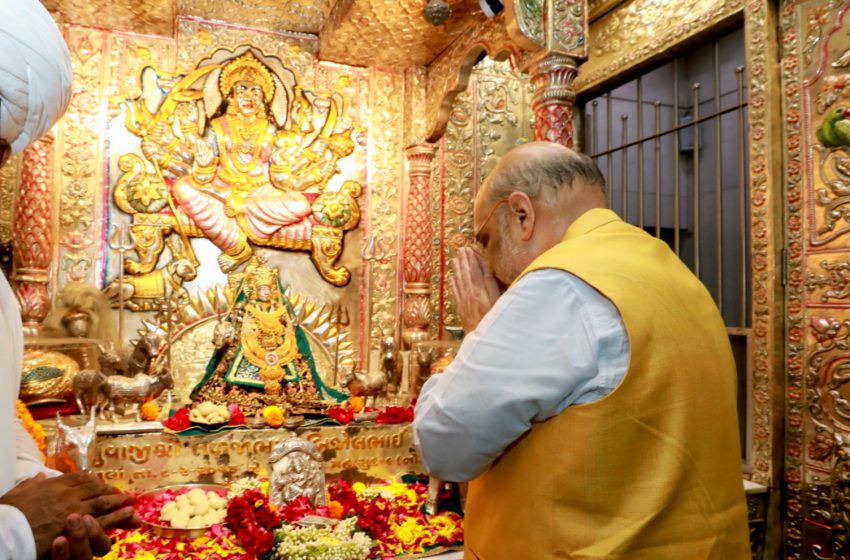  Shah visits Meldi Mataji Temple