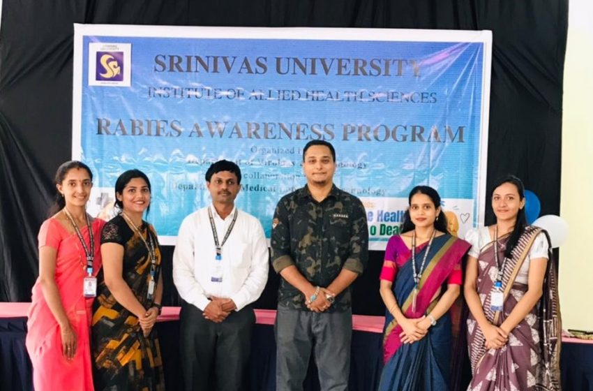  Srinivas University: Rabies Awareness Program held