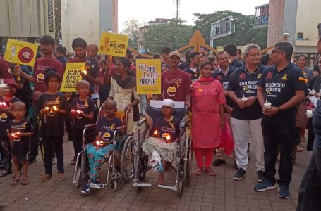Kasturba Medical College and Hospital organizes candlelight walk as part of childhood cancer awareness month