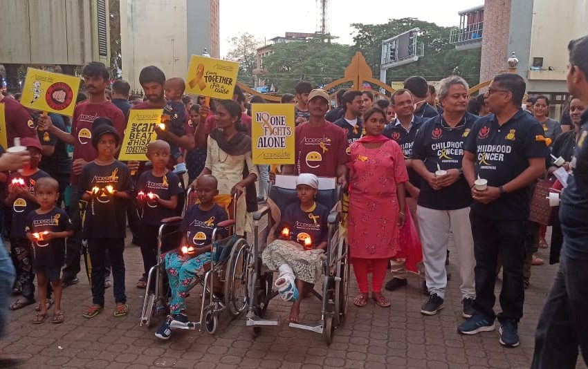  Kasturba Medical College and Hospital organizes candlelight walk as part of childhood cancer awareness month