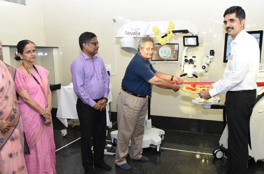 Advanced Ophthalmic Microscope- Centurion Vision system with Active sentry Microphaco technology inaugurated at Kasturba Hospital