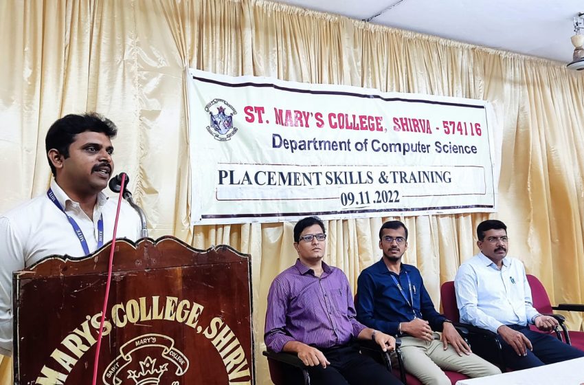  St Mary’s College organizes Placement Skill and Training workshop
