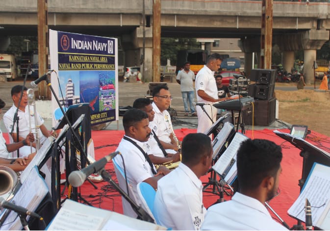  Naval Band performs at Rabindranath Tagore Beach