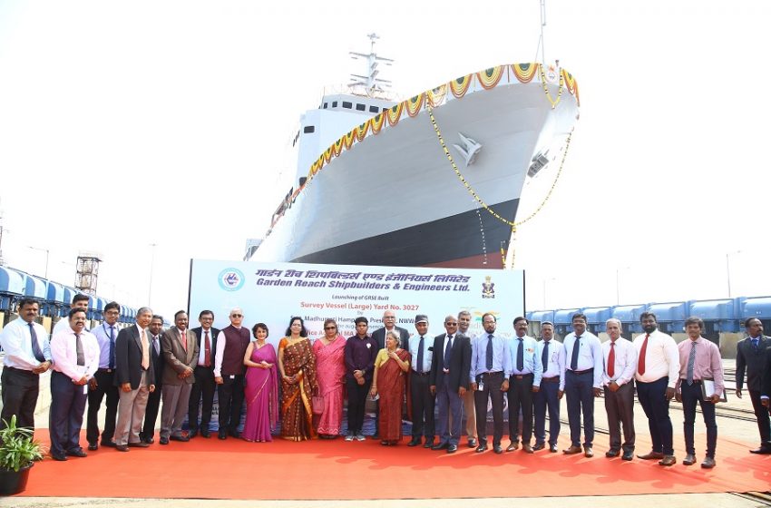  Indian Navy launches Survey Vessel ‘Ikshak’
