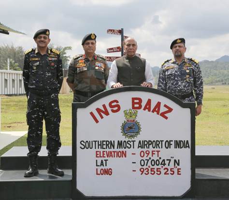  Rajnath Singh visits Indira Point during his visit to Andaman & Nicobar Islands