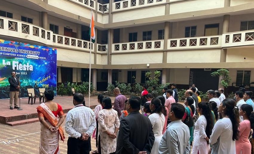  Srinivas University Celebrates 74th Republic Day