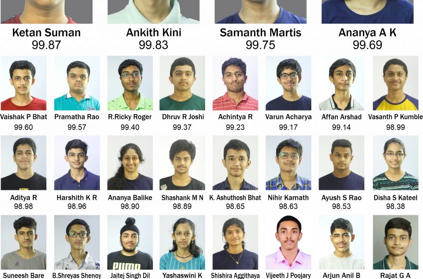 JEE Main 2023 11 CFAL Students Score Above 99 Percentile The Canara Post