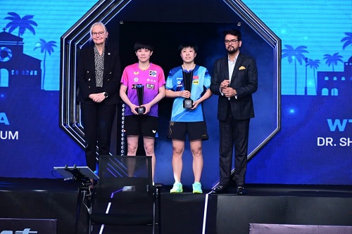 Anurag Thakur attends closing ceremony of World Table Tennis Star Contender Goa 2023