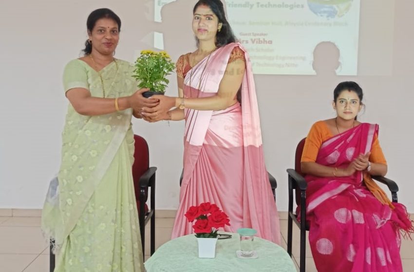  St Agnes College Organizes Guest Lecture on Waste Management in India