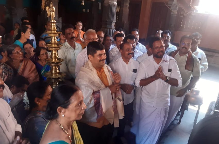  Vedavyas Kamath visits Maroli Sooryanarayana Temple