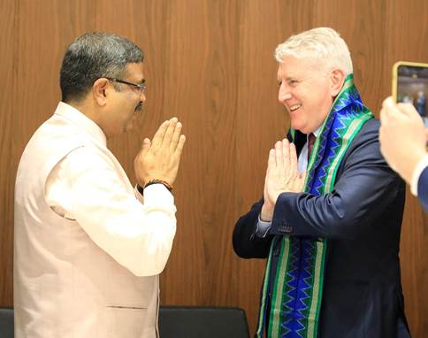  Dharmendra Pradhan meets Australian Minister for Skill and Training