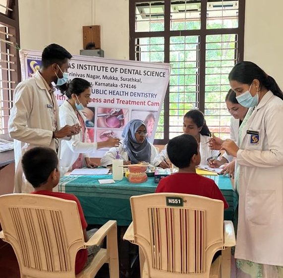  Srinivas Institute of Dental Sciences Organizes Dental Treatment Camp at Ramakrishna Ashram