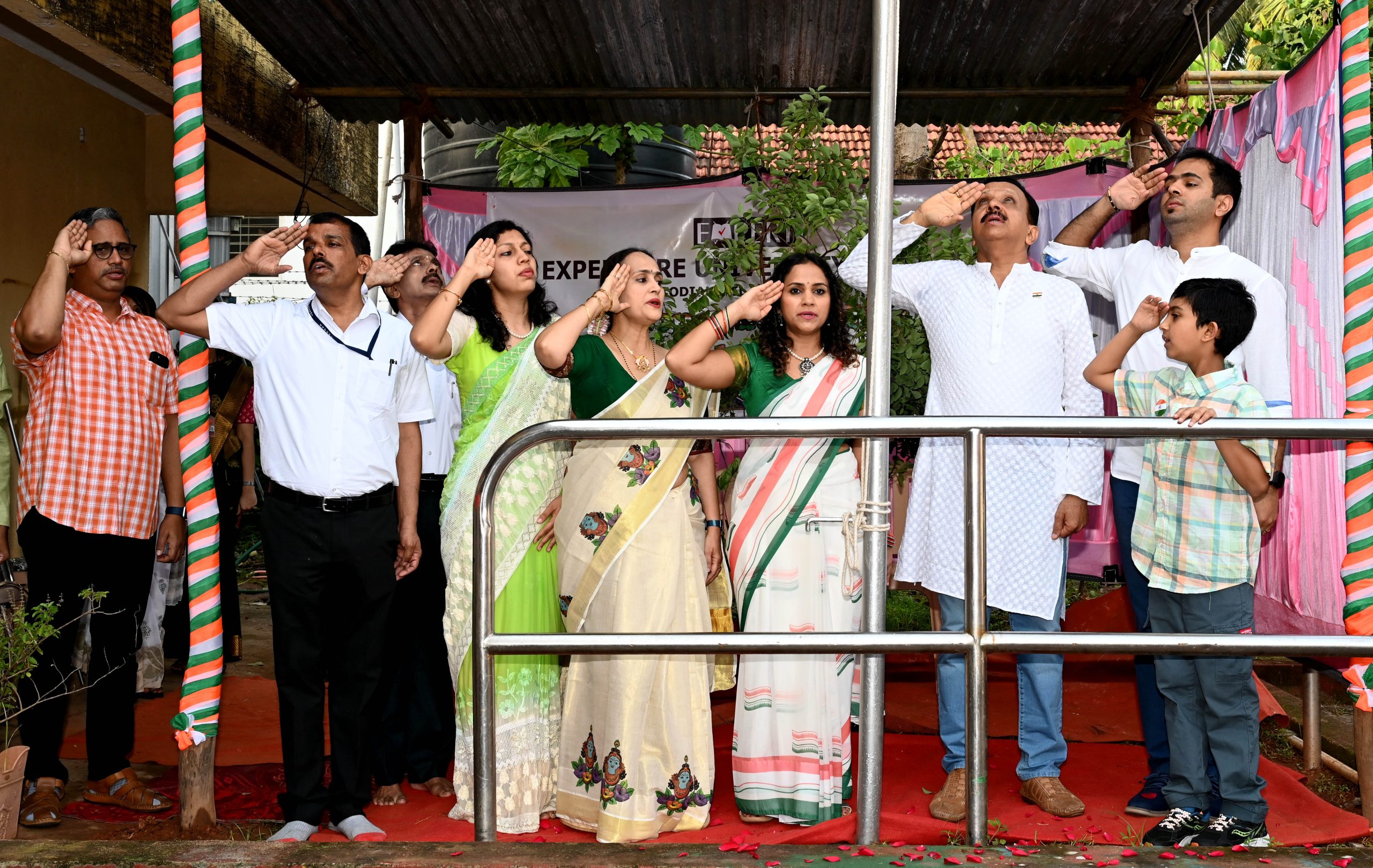 Expert PU College Celebrates 77th Independence Day with Fervor and Zeal