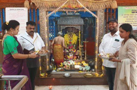 Spiritual Pledge Fulfilled: MLA Satish Sail Visits Sri Naganatha Temple