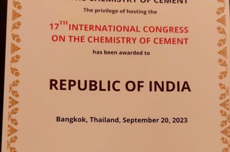 India wins bid to host 17th International Congress on the Chemistry of Cement