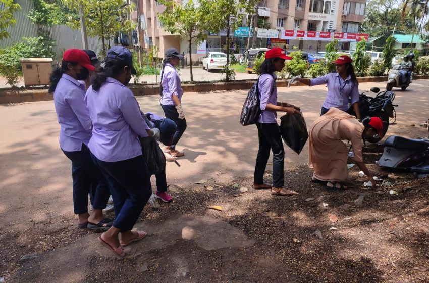  St. Agnes College Students Hold Cleanliness Campaign in Mangaluru