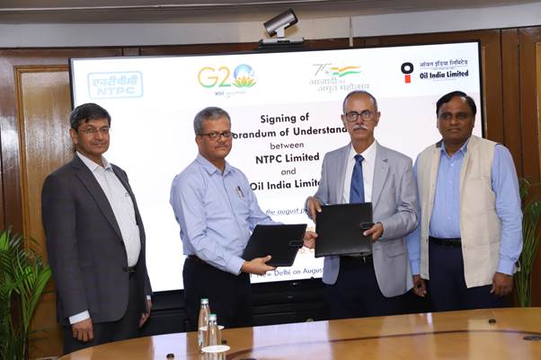  NTPC and OIL come together to collaborate in Renewable Energy and Decarbonization