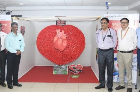 Heart Health Awareness Art Sculpture Unveiled at Kasturba Hospital