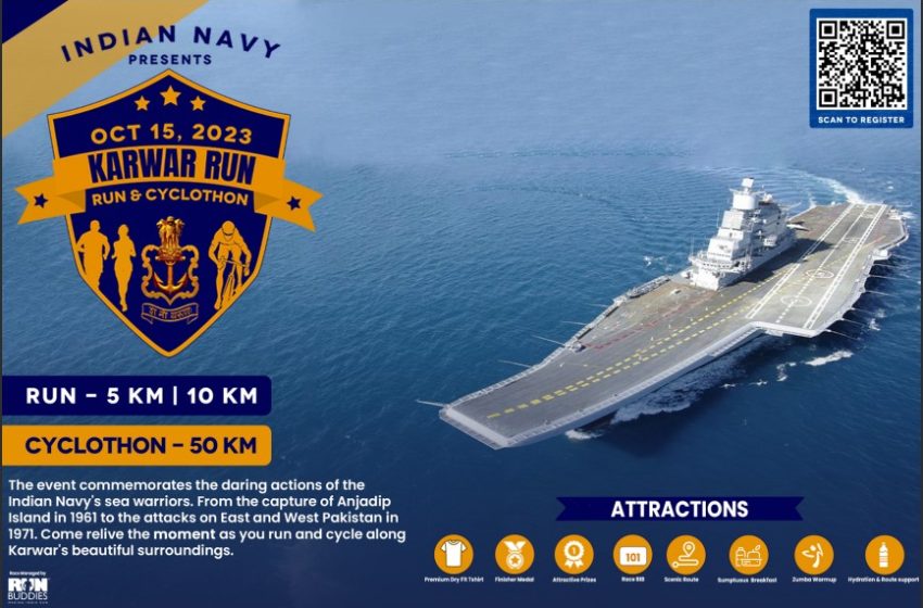  Naval Base Karwar Unveils Inaugural ‘Karwar Run and Cyclothon’ as a Tribute to Naval Valor