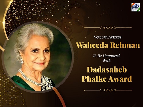  Waheeda Rehman to be honoured with 53rd Dadasaheb Phalke Lifetime Achievement Award