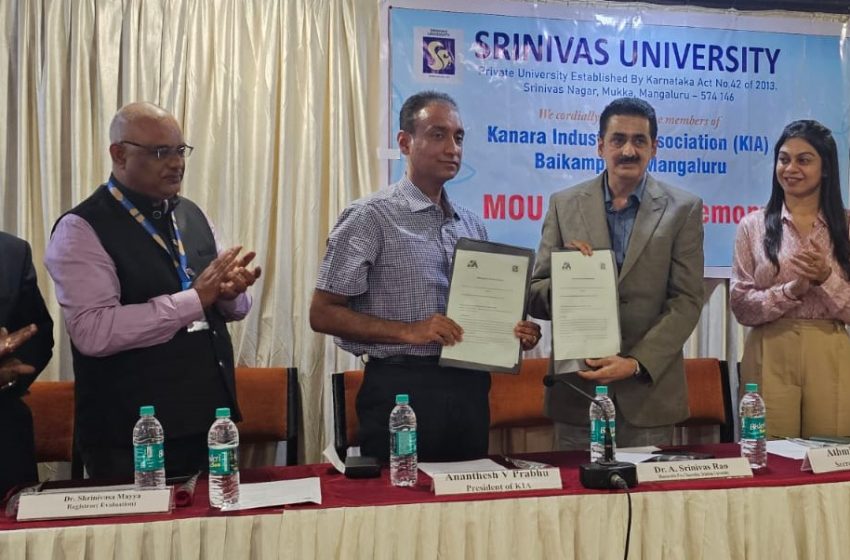  Srinivas University signs MOU with Kanara Industries Association
