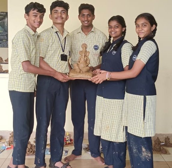  Harmony of Faith and Environment: SSRVM Students Celebrate Ganesha Chaturthi