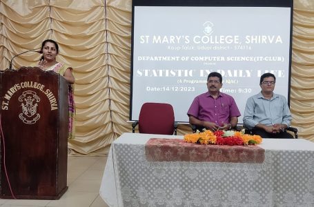 St. Mary’s College Organizes Insightful Workshop on ‘Statistics in Daily Life’