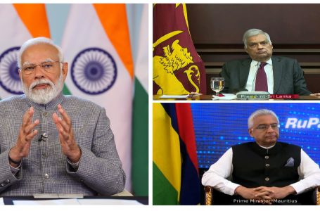 Modi jointly inaugurates UPI services with Mauritius PM & Sri Lankan President