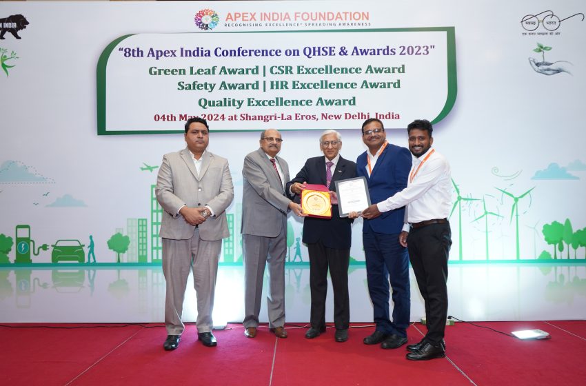  Mangaluru International Airport bags Apex India OHS Platinum Award