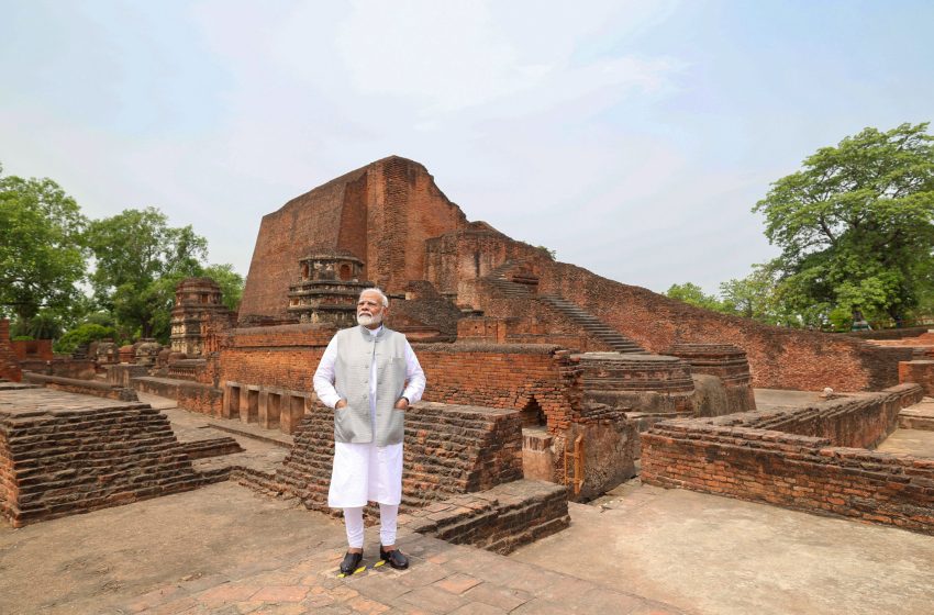  PM visits Ruins of Nalanda