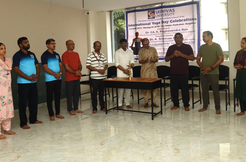  Srinivas University Celebrated International Yoga Day