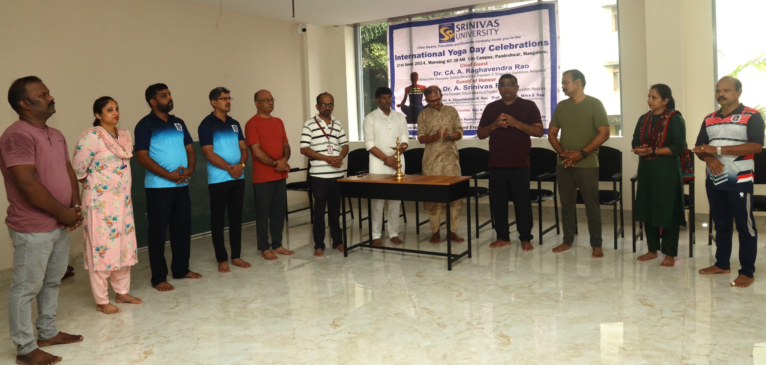 Srinivas University Celebrated International Yoga Day