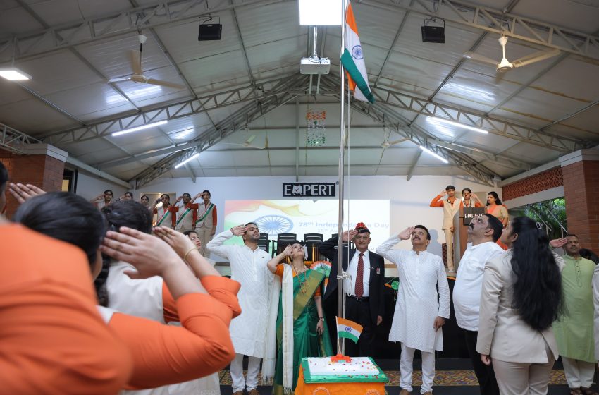  Expert PU College Celebrates 78th Independence Day