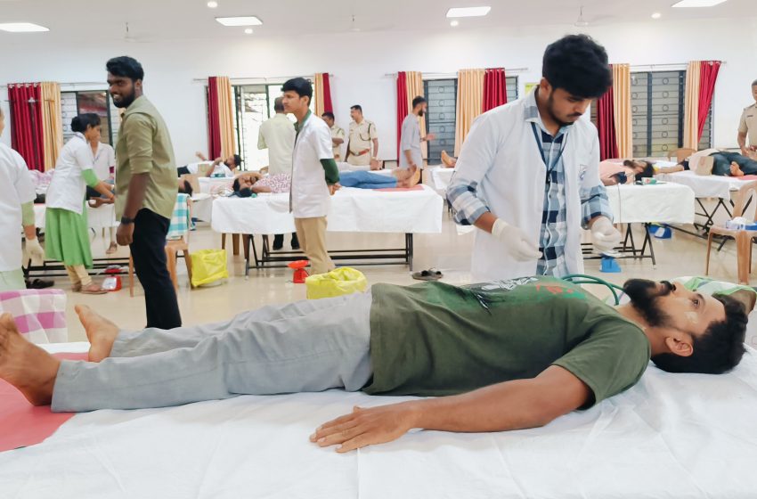  Udupi: Blood Donation Camp Held to Mark National Forest Martyrs’ Day