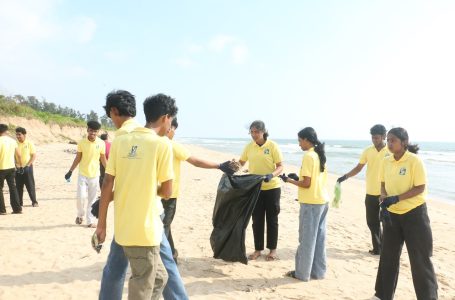 Srinivas University and New Mangalore Port Authority Lead Cleanliness Drive at Tannirbavi Beach