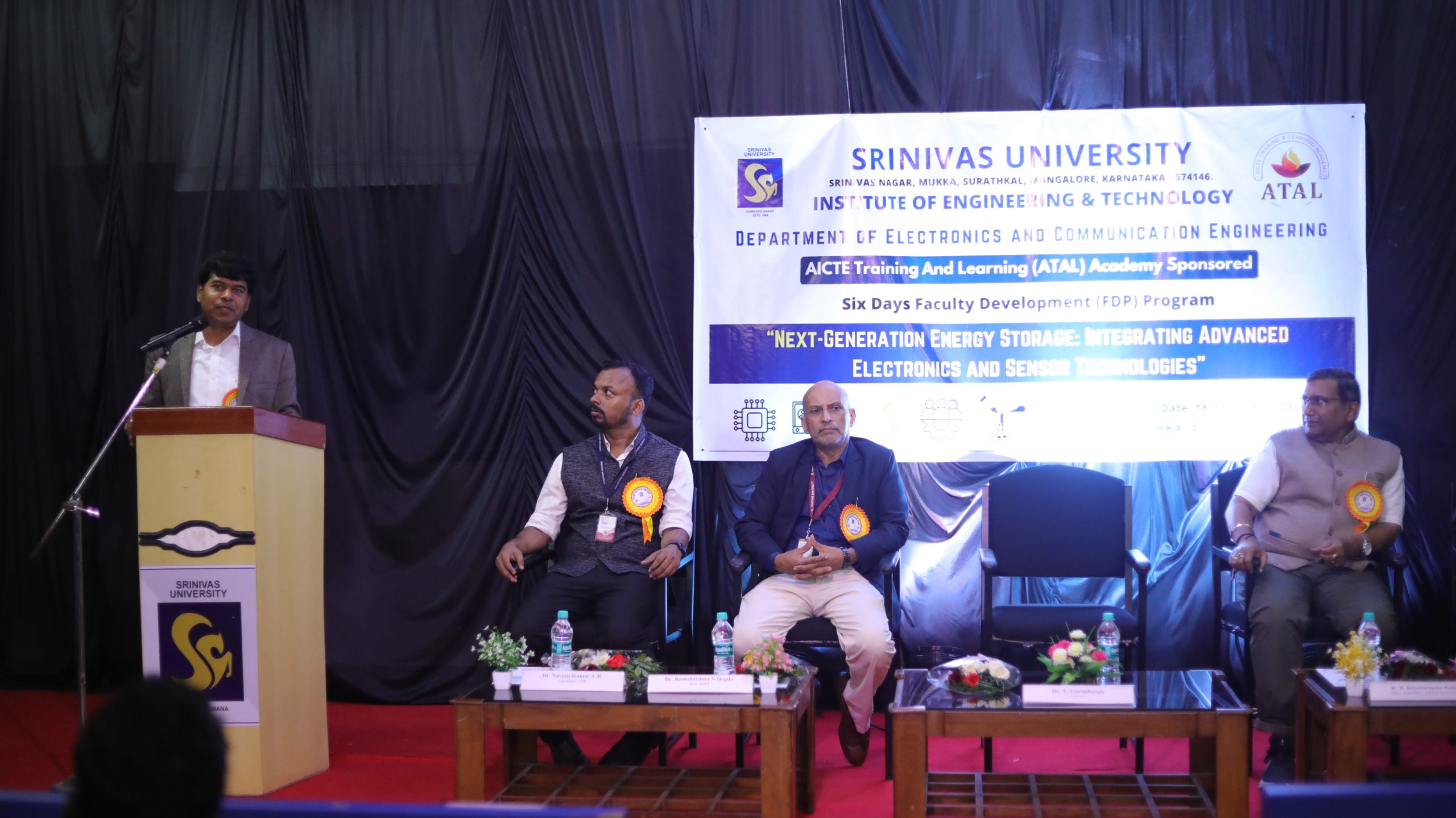 Srinivas University Hosts ATAL FDP Workshop on Next-Generation Energy Storage Technologies