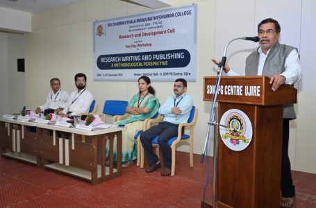 Technology should assist, not dominate research, says Dr Chinnappa Gowda at SDM workshop