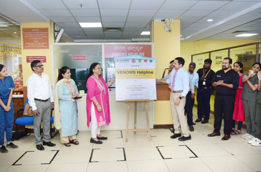  Manipal: Centre for Wilderness Medicine at Kasturba Hospital launches VENOMS Helpline