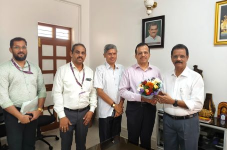 Karnataka Bank MD & CEO Visits SDM Education Society Office in Ujire