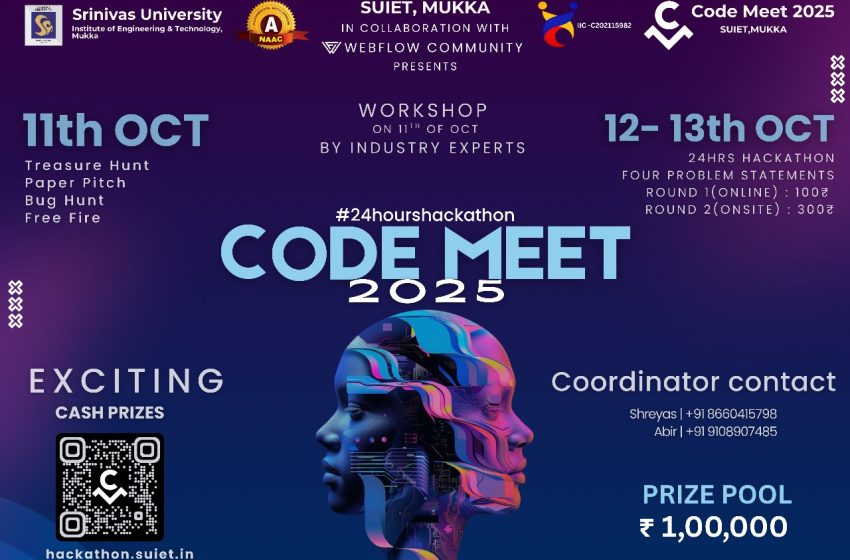  SUIET Mukka to Host CODE MEET 2025