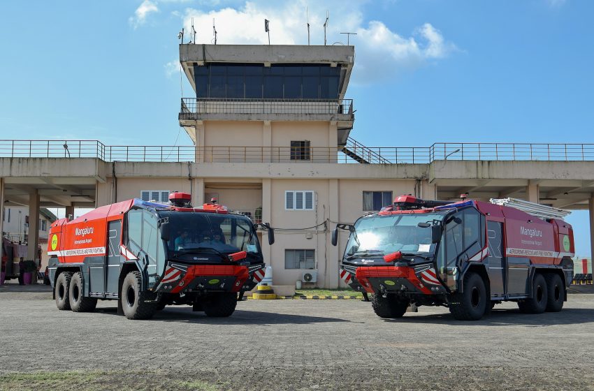  Mangaluru International Airport Commissions Two New Crash Fire Tenders