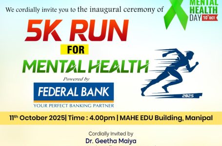 MAHE to Host 5K Run for Mental Health Awareness