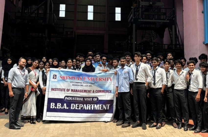  Srinivas University BBA Students Visit Gurucharan Industries